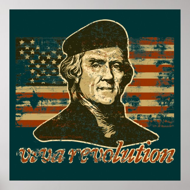 Viva Revolution Jefferson Poster (Frente)