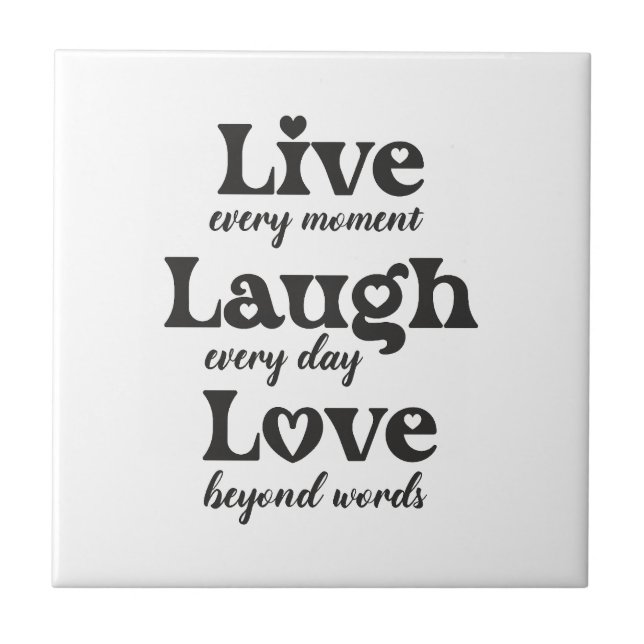 viva, ria, ama - três palavras bonitas (Frente)