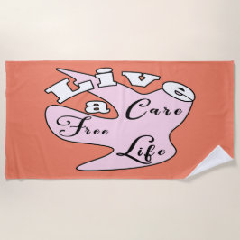 Viva uma toalha de praia de vida livre