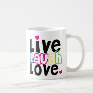 Vive a caneca de café do amor do riso