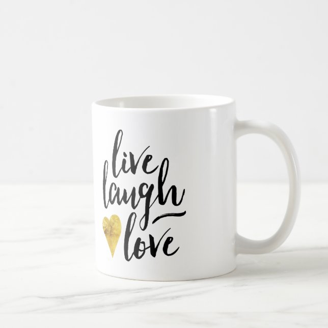Vive a caneca de café do amor do riso (Direita)