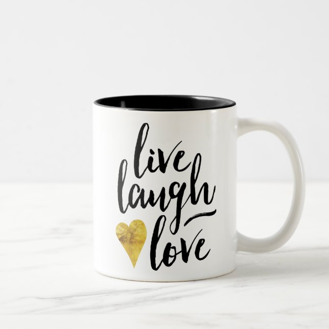 Vive a caneca de café do amor do riso (Direita)