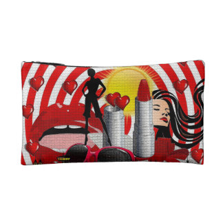 Vive & ama-se o saco pequeno dos cosméticos