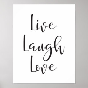 Vive o amor do riso, impressão inspirador,