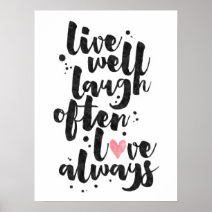 Vive o amor do riso - poster inspirado