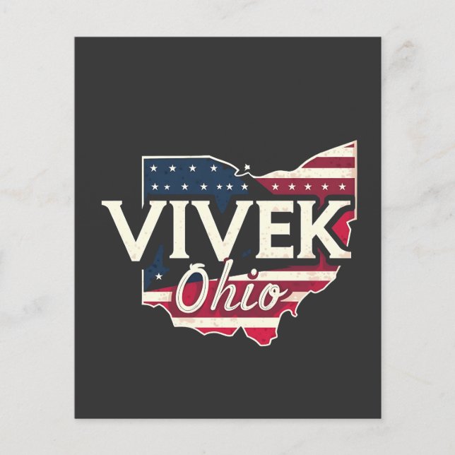 Vivek Ohio 2026 Republicano Governador Americano (Frente)