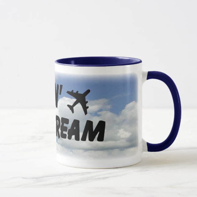 Vivendo a caneca azul ideal das nuvens (Direita)