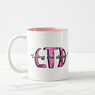 Vivendo a caneca cor-de-rosa ideal