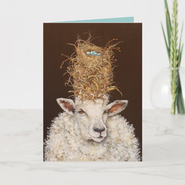 Vivendo alto no cartão Sheep (Frente)