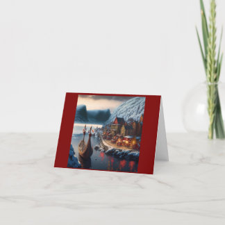 Vivendo cartão da vila de Natal