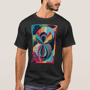 Vívidas Vibrações – Camiseta de Arte de Quadro Com
