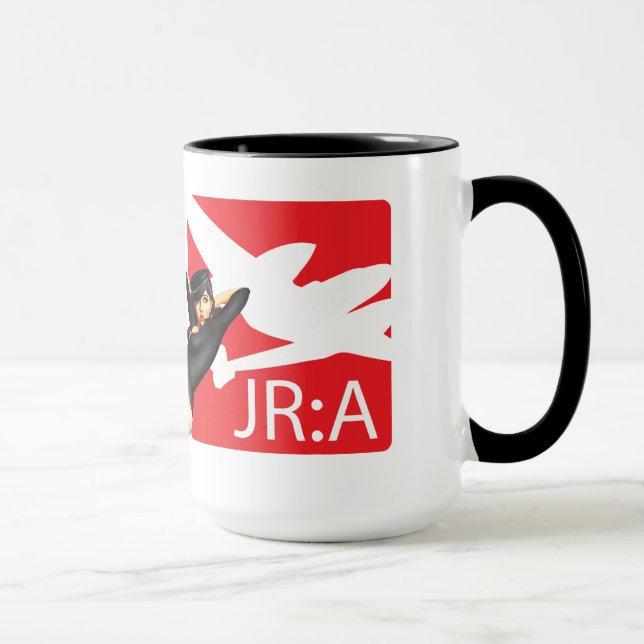 Vivido sem a caneca 'John Ross American do medo (Direita)