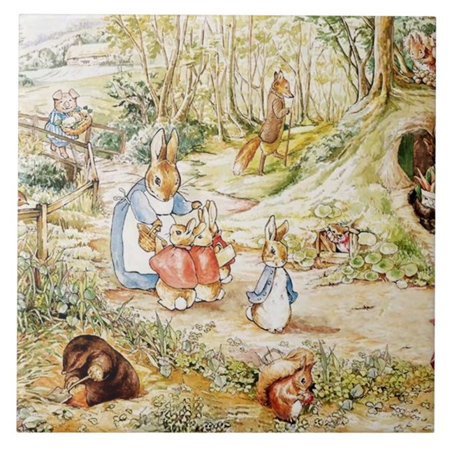 Vizinhança de Peter Rabbit por Beatrix Potter (Frente)