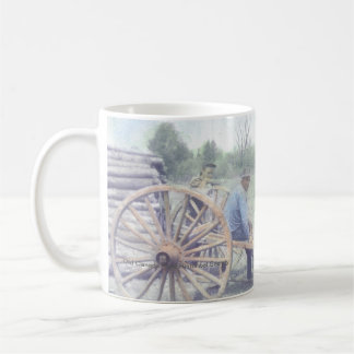 Vizinhos na caneca do trabalho