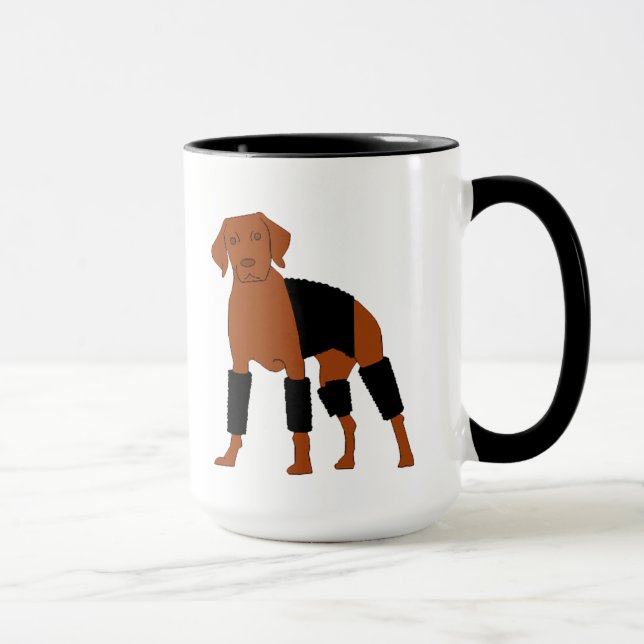 Vizsla a caneca do cão de Velcro (Direita)
