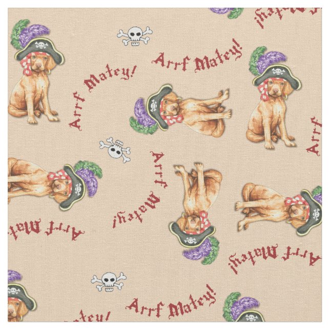 Vizsla Pirate Tecido (Detalhe)