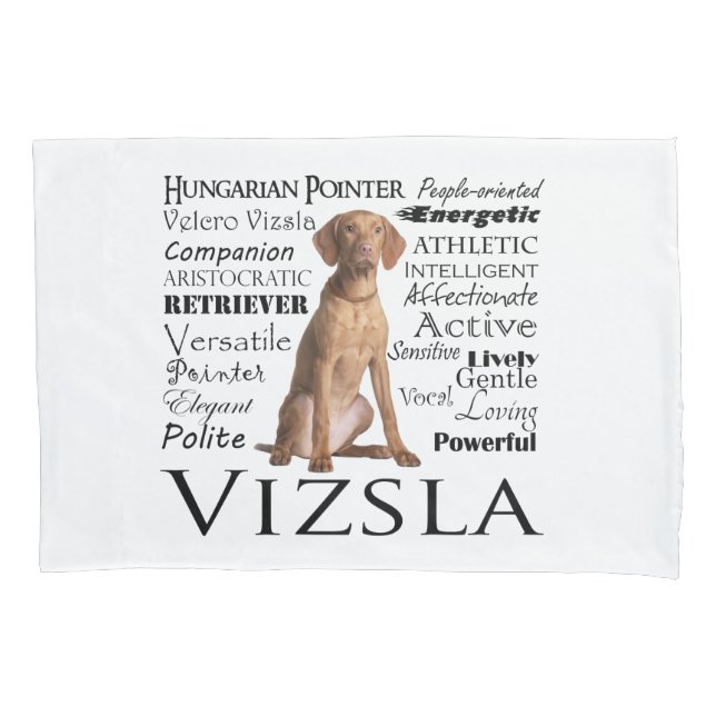 Vizsla Traits Pillowcase (Frente)