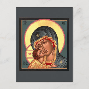 Vladimir Madre de Deus Cartão de Oração
