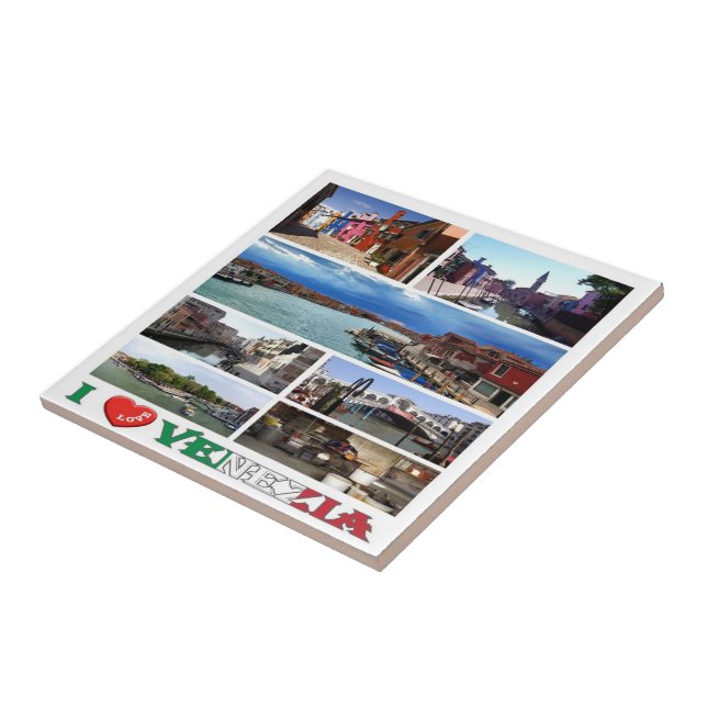 VNT030 VENICE I Love, Mosaico, Itália, (Lateral)