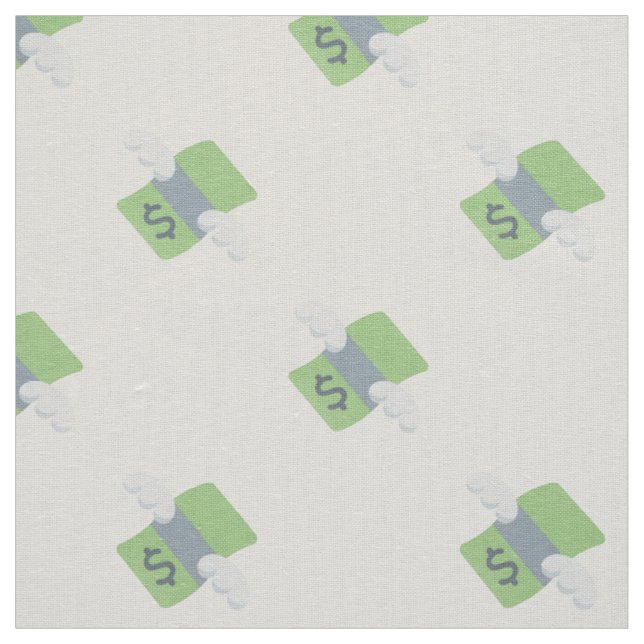 voando dinheiro emoji tecido (Modelo)