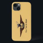 Voando Moose Bush Piloto Wings<br><div class="desc">Asas do piloto vestidas por aqueles na mítica aviação de Moose Voadora em Talkeetna, Alasca. Mostra a cabeça de um alce que veste o capacete de um aviador de couro e óculos acima das asas que exibem o texto "FLYING MOOSE AVIATION." Adicione seu próprio texto adicional abaixo das asas. Voos,...</div>