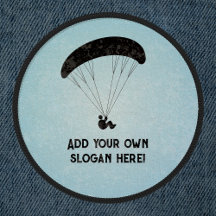 Voar Mais alto Paraglider Motif no Céu Azul - Adic