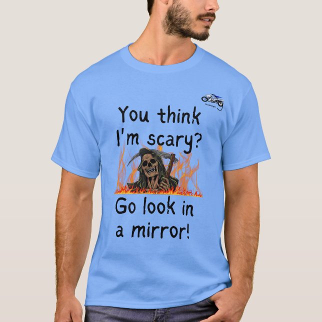 Você acha que eu sou uma camiseta assustadora? (Frente)