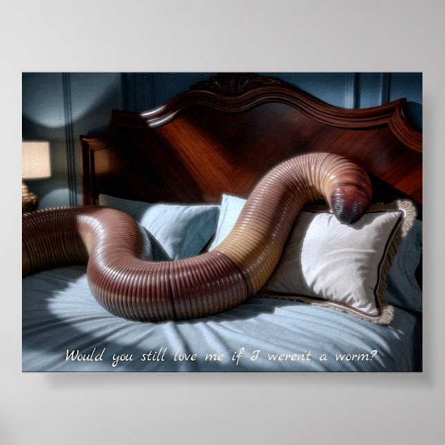 "Você Ainda Me Amaria?" Arte de Poster de Minhoca (Frente)