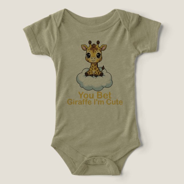 Você Aposta Girafa Sou Fofo Bebê (Design frontal)