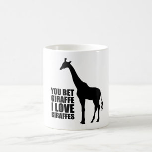 Você aposta o girafa que eu amo a caneca dos