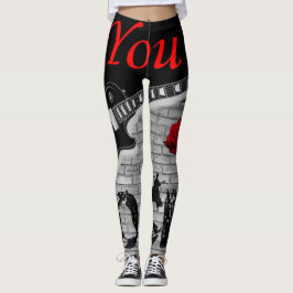 você arrasa leggings pretas vermelhas
