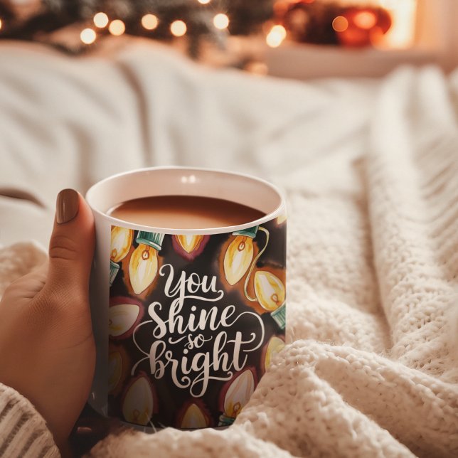 Você Brilha Tão Bela Caneca (Empower someone special this holiday with this, "You shine so bright" mug! )