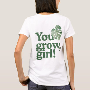 Você Cresce, Garota - Camiseta Monstera Albo