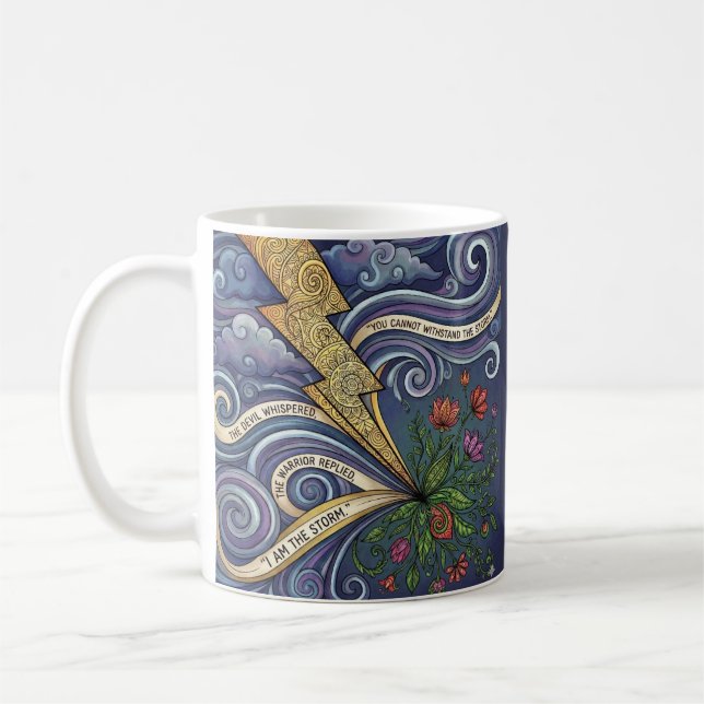 Você É A Tempestade Caneca de Café Personalizada (Esquerda)