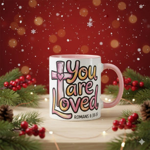 Você É Amado Caneca de Café Cristã de 11 oz
