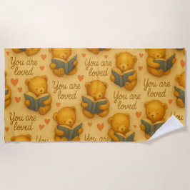 Você É Amado - Urso Louco Lendo Toalha De Praia