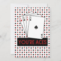VOCÊ É Cartões de agradecimentos ACES Las Vegas St
