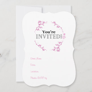 Você é Convidado! Convite Simples