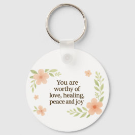 "Você é digno" Afirmação Chaveiro