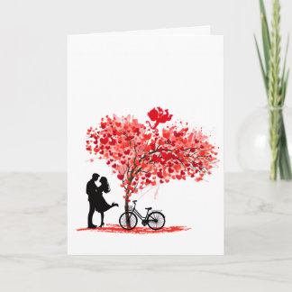 Você e Eu, e Cupido Cartão Dobrado Personalizado