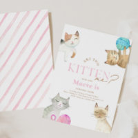 Você É Kitten? Convite de Aniversário para Cat