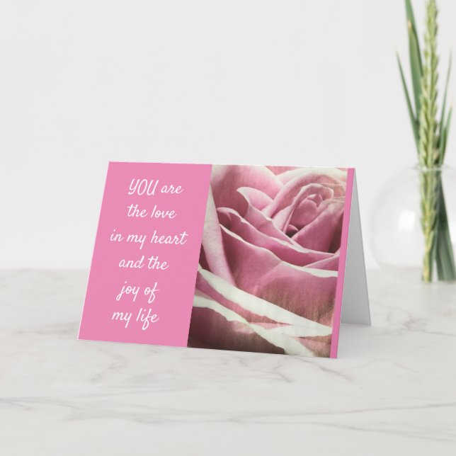 VOCÊ É MAIS BELO QUE UM CARTÃO DE AMOR DE ROSA (Frente)