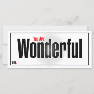 Você é maravilhosa