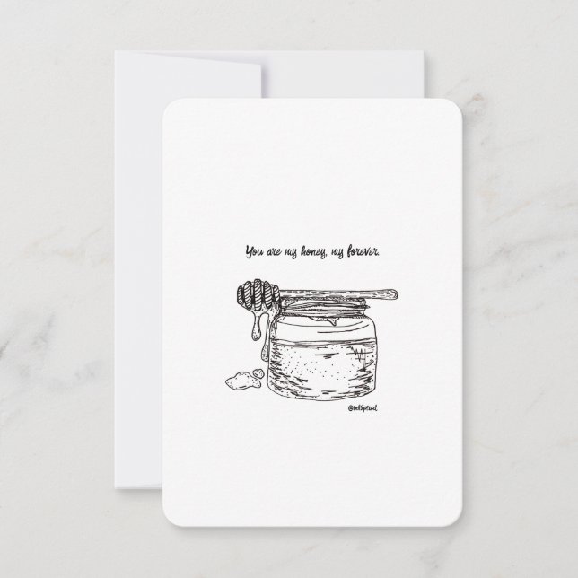 Você é meu amor, meu para sempre, eu te amo, carta (Frente)