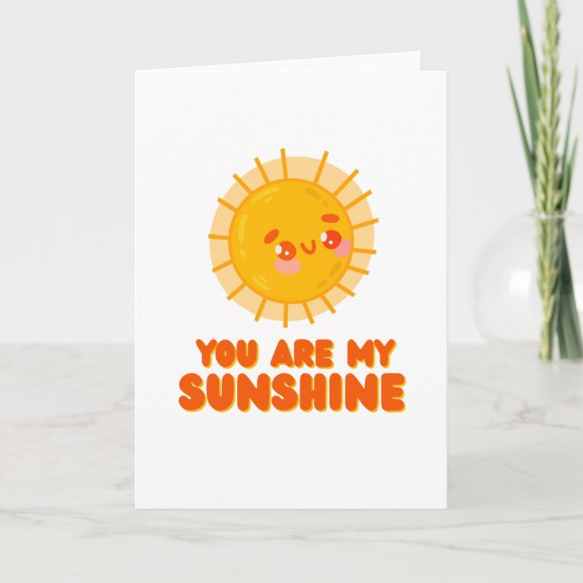 Você É Meu Cartão de Saudação Sol (Frente)