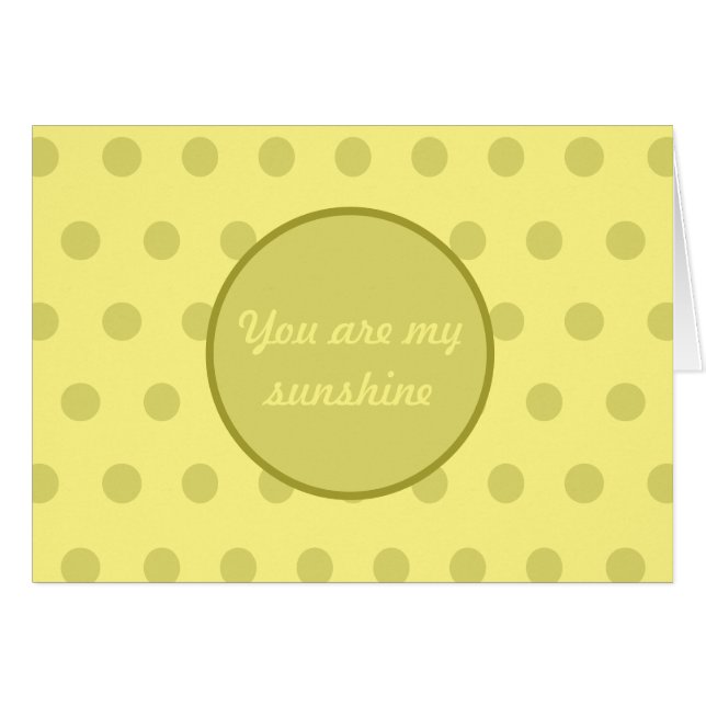 Você É Meu Cartões De Vazio (Amarelo-Manteiga) (Frente Horizontal)