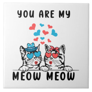 Você É Meu Casal de Gato Meow Meow Dia dos Namorad