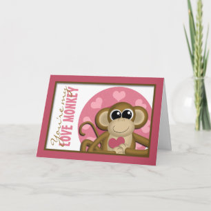 Você é Meu Macaco do Amor - Cartão de Abertura Ros