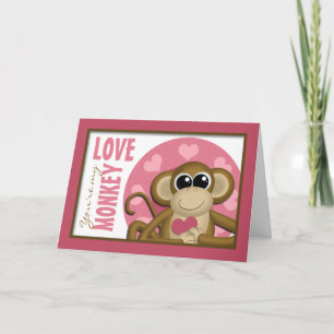 Você é Meu Macaco do Amor - Cartão de Abertura Ros