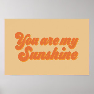 Você é meu poster retro da luz do sol